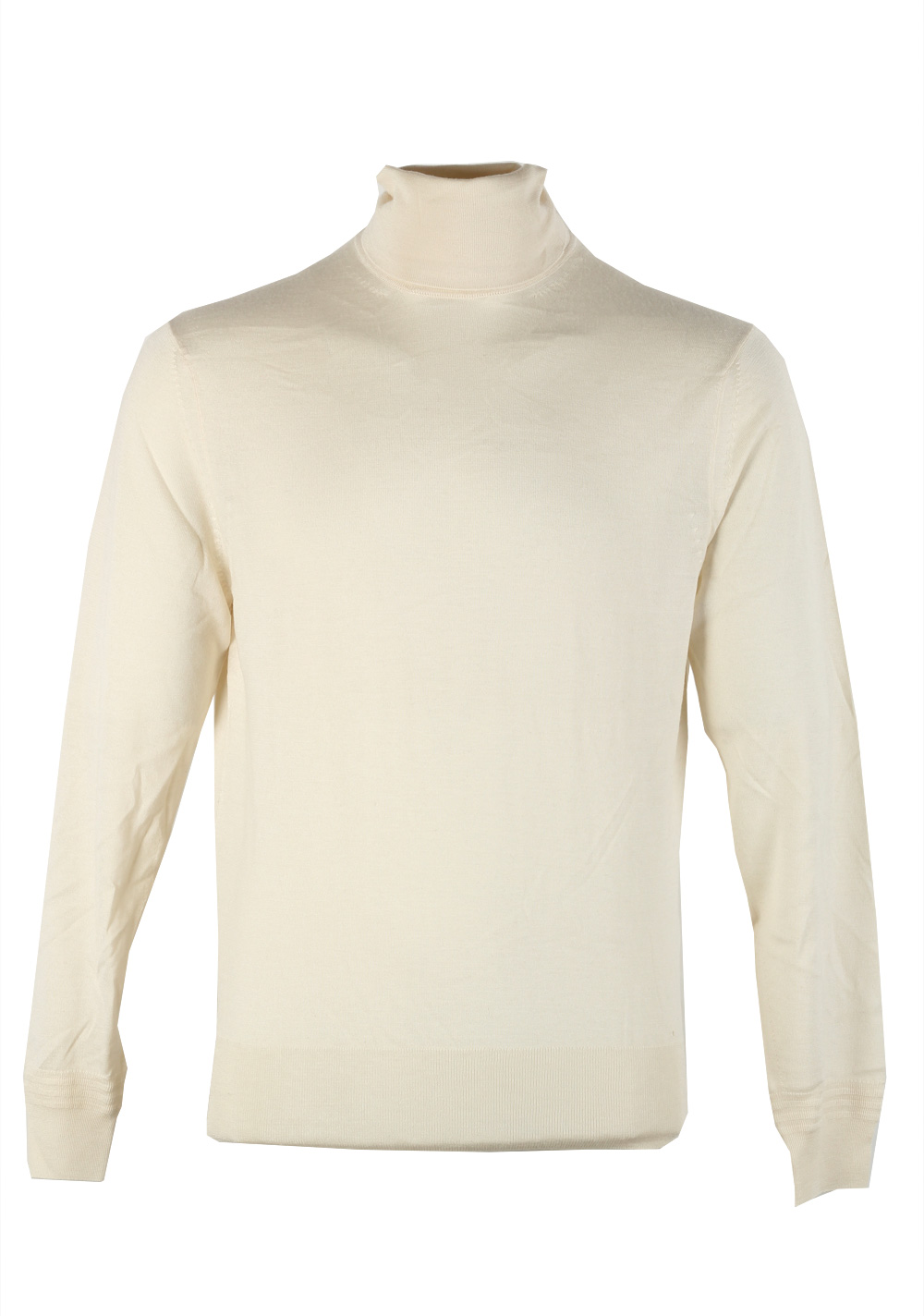 TOM FORD Ivory Turtleneck Sweater Size 48 / 38R U.S. In Cashmere Silk | Costume Limité