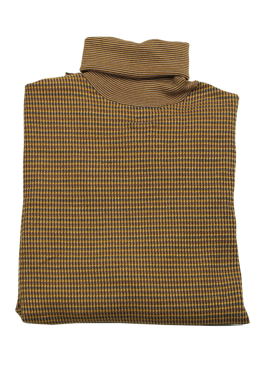 TOM FORD Brown Turtleneck Sweater Size 48 / 38R U.S. In Wool Silk | Costume Limité
