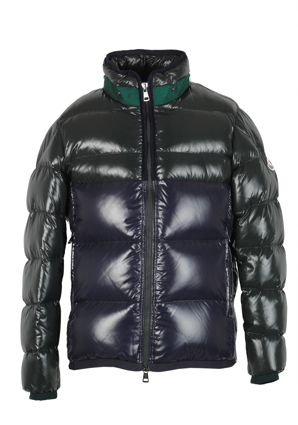 Moncler Blue Green Harry Quilted Down Jacket Coat Size 1 / S / 46 / 36 U.S. | Costume Limité