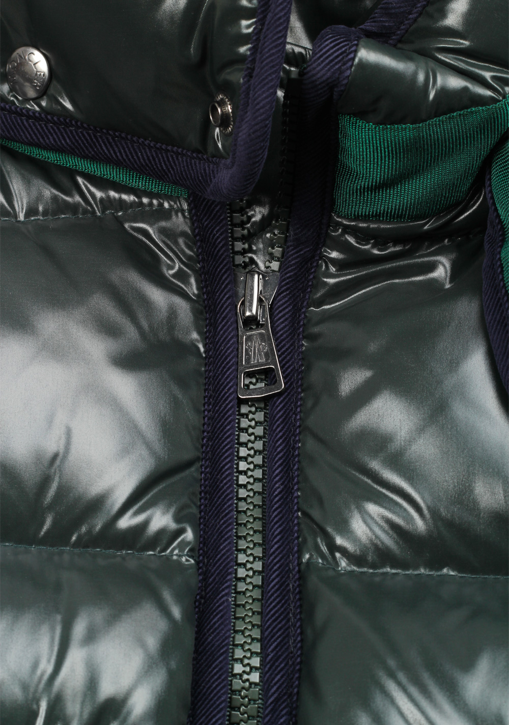 Moncler Blue Green Harry Quilted Down Jacket Coat Size 1 / S / 46 / 36 U.S. | Costume Limité