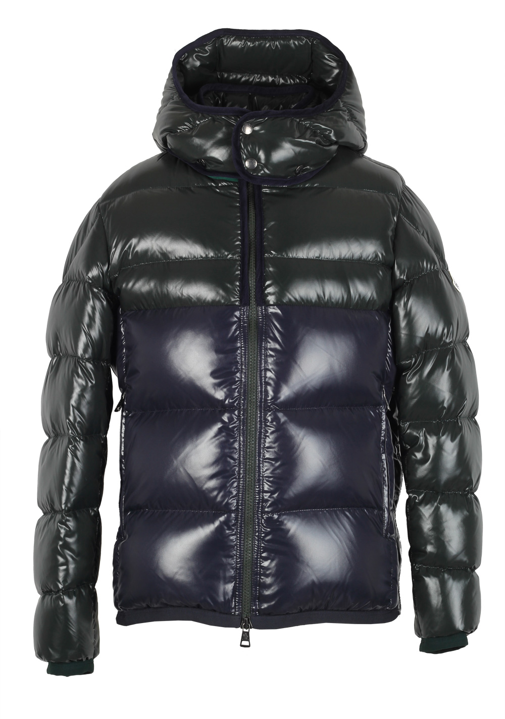 Moncler Blue Green Harry Quilted Down Jacket Coat Size 3 / M / 50 / 40 ...