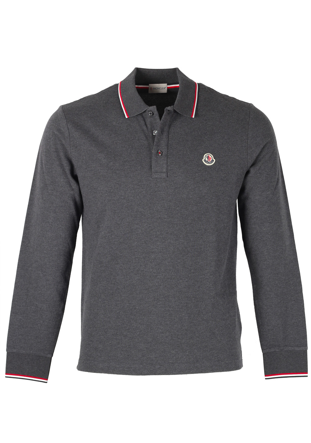 Moncler Gray Long sleeve Polo Shirt Size S / 36R U.S. | Costume Limité
