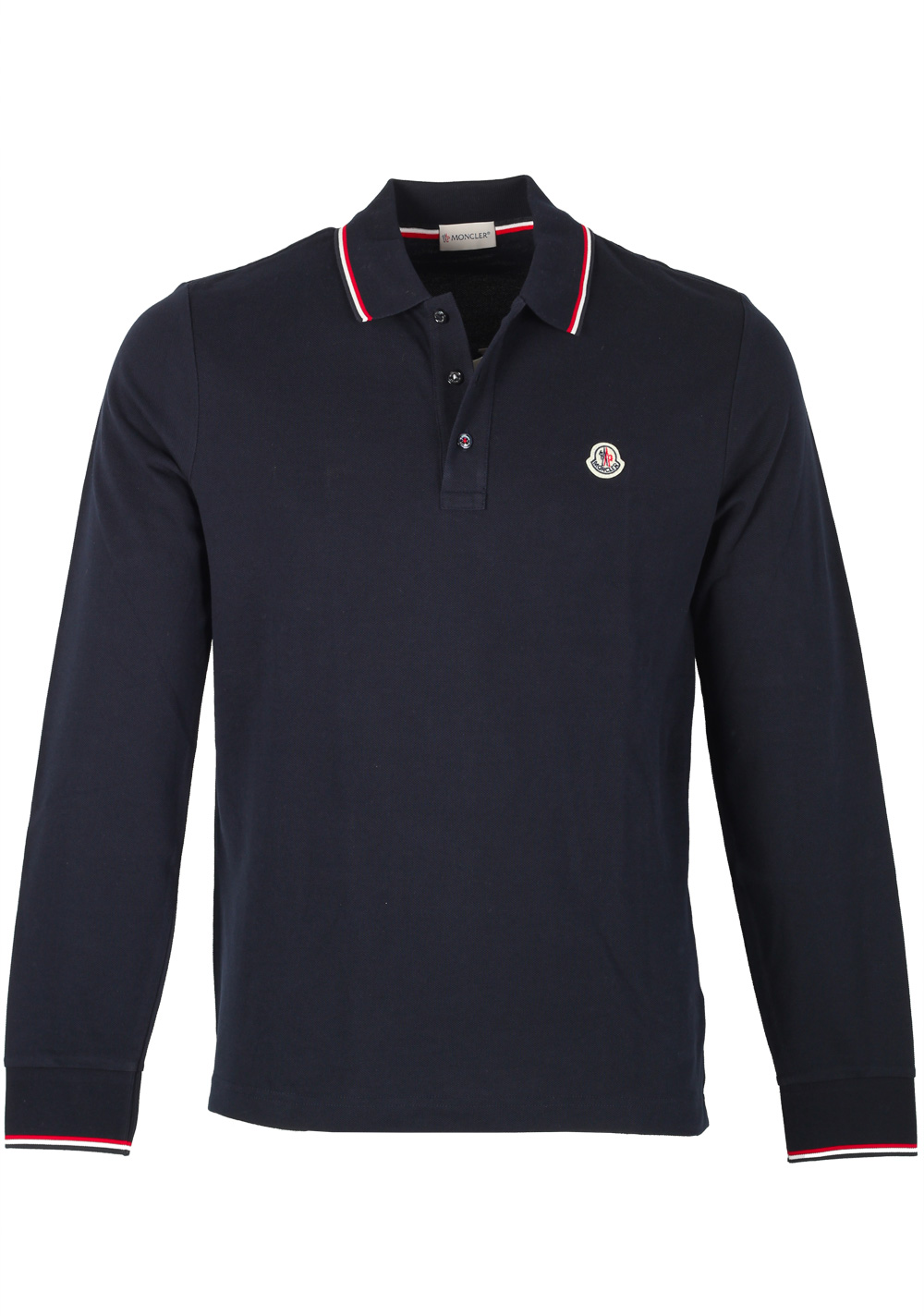 Moncler Blue Long Sleeve Polo Shirt Size XXL / 44R U.S. | Costume Limité