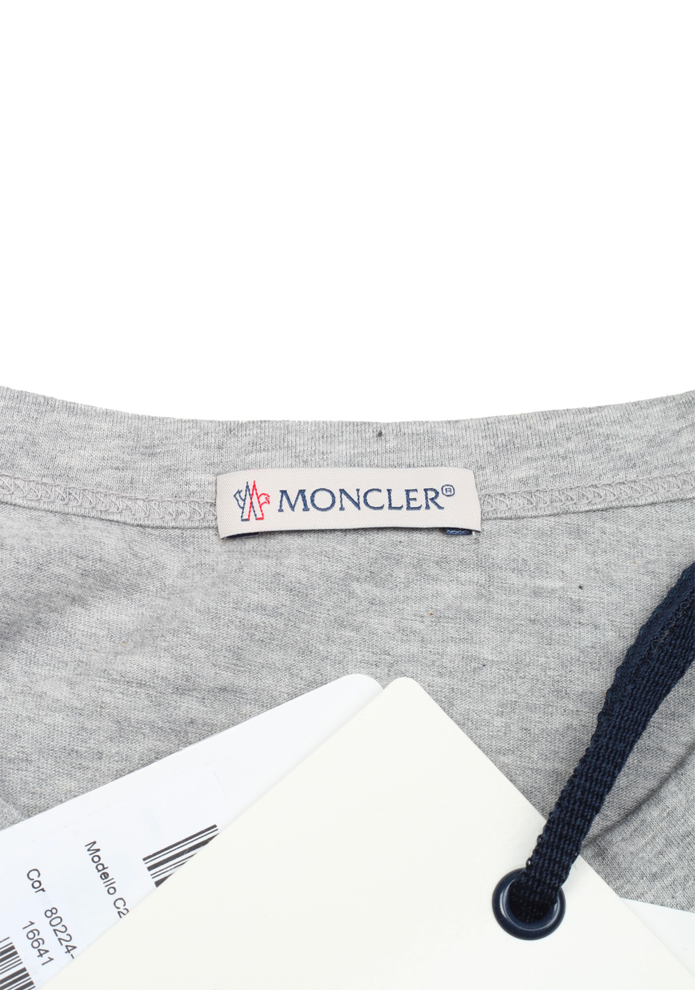Moncler Gray Brand Patch Crew Neck Tee Shirt Size XXL / 44R U.S. | Costume Limité