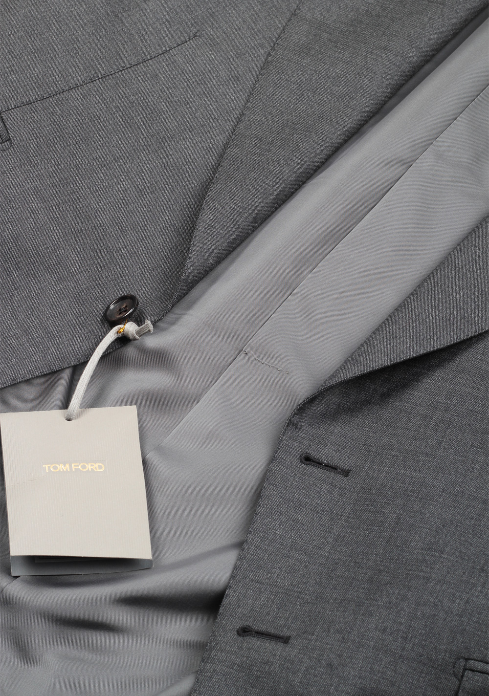 TOM FORD Windsor Gray Suit Size 50 / 40R U.S. Wool Fit A | Costume Limité