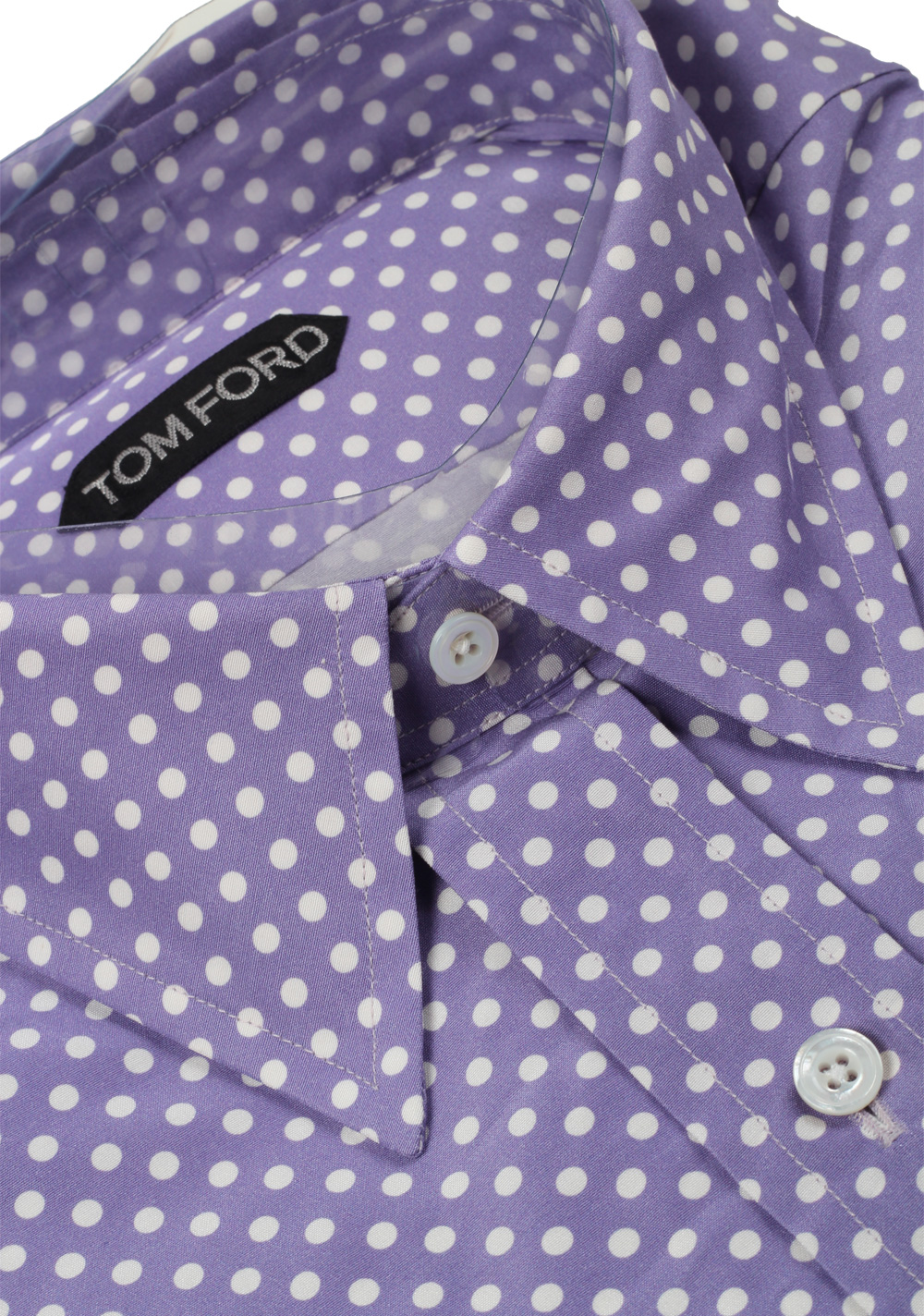 TOM FORD Patterned Lilac Dress Shirt Size 42 / 16,5 U.S. | Costume Limité