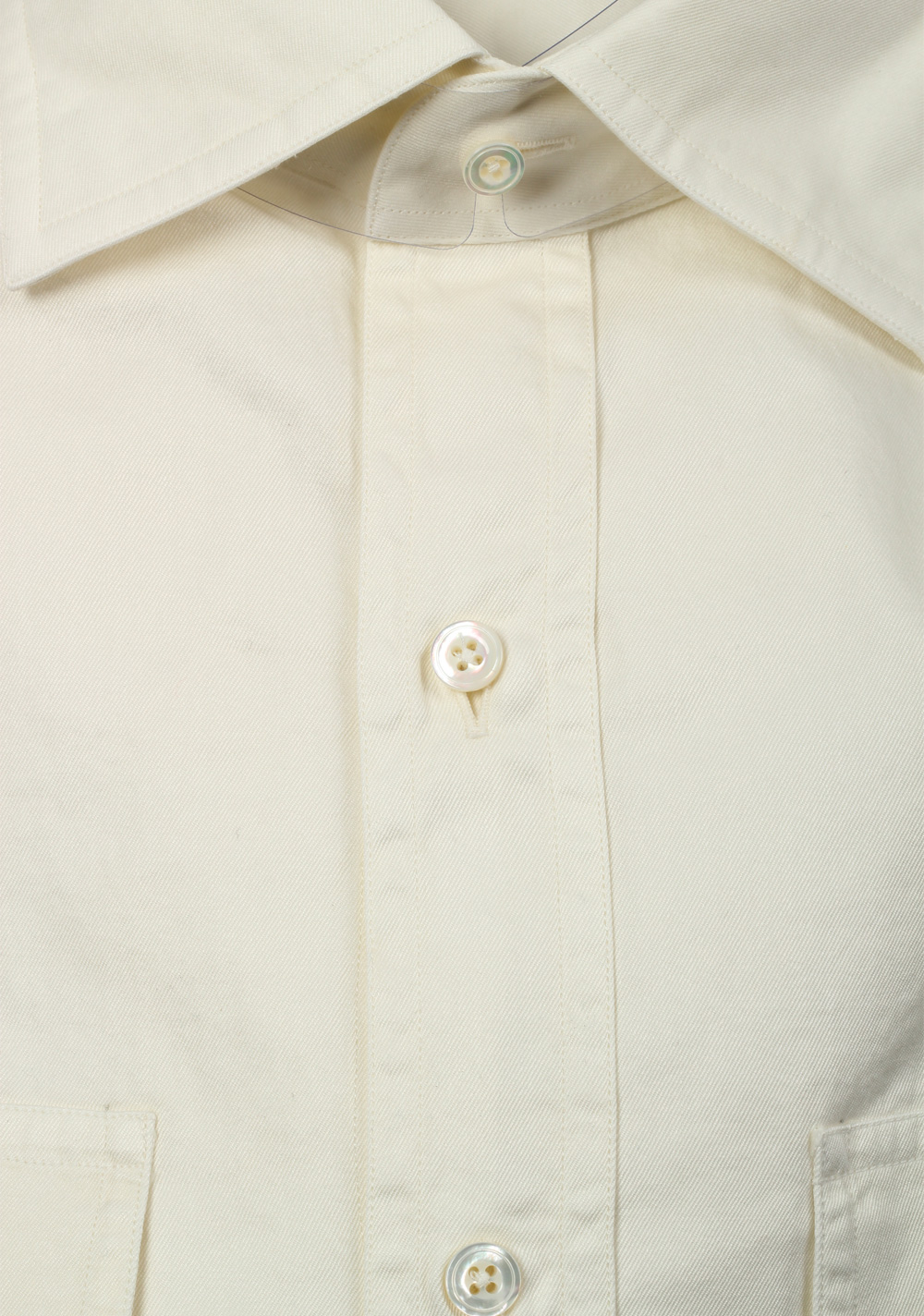 TOM FORD Solid Off White Casual Shirt Size 42 / 16,5 U.S. | Costume Limité