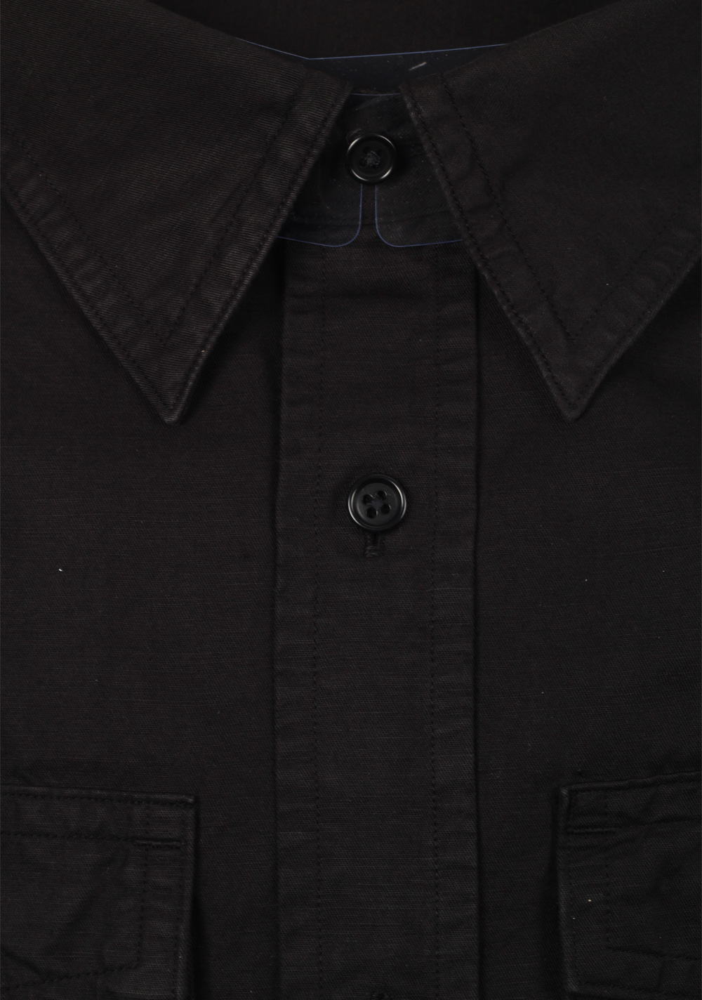 TOM FORD Solid Black Casual Shirt Size 42 / 16,5 U.S. | Costume Limité