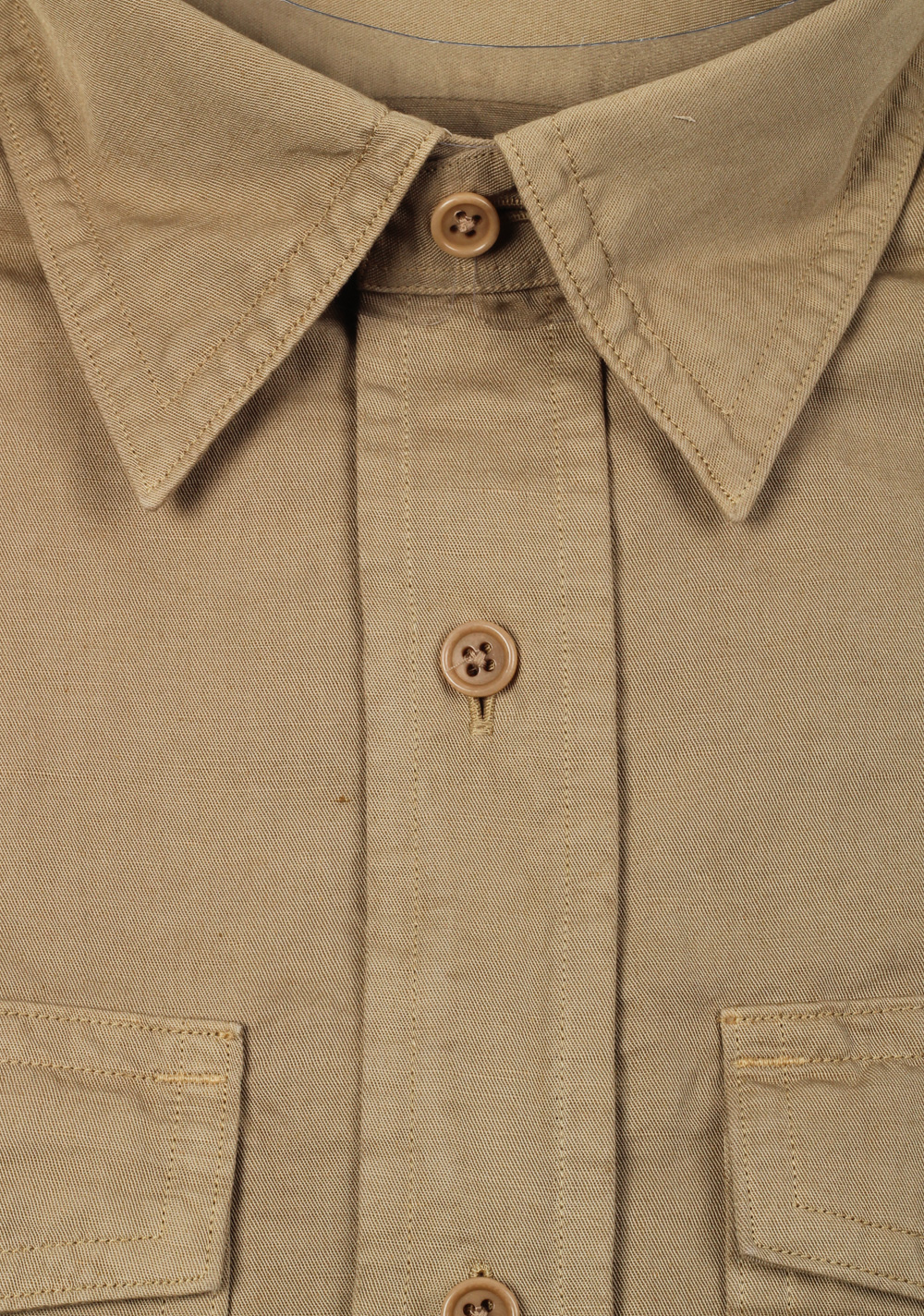 TOM FORD Solid Beige Casual Shirt Size 43 / 17 U.S. | Costume Limité