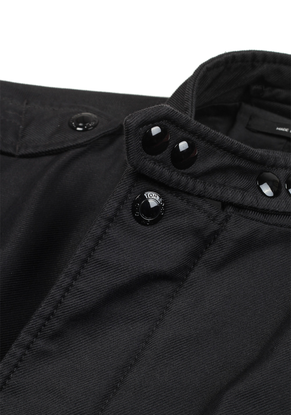 TOM FORD Black Zipper Jacket Coat Size 54 / 44R U.S. Outerwear | Costume Limité