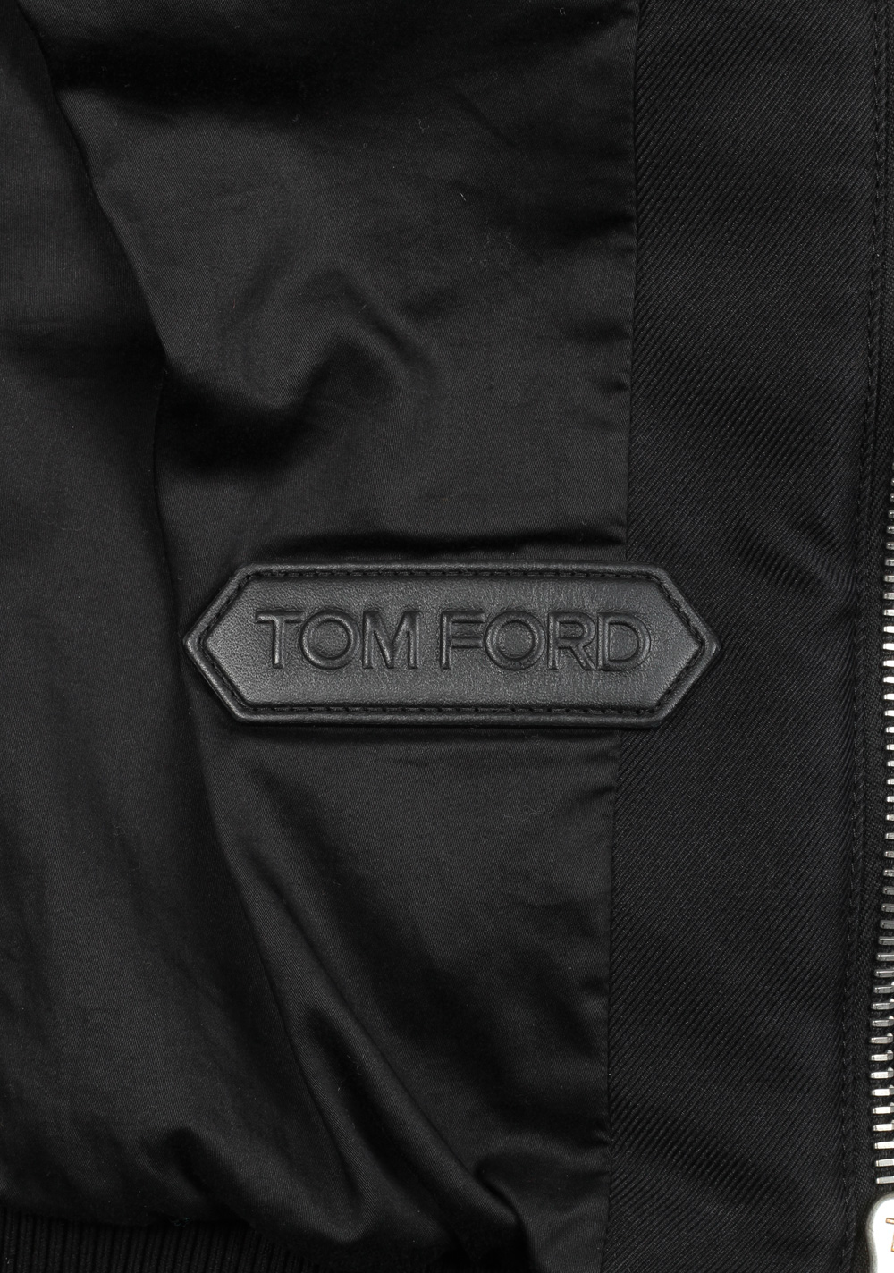 TOM FORD Black Zipper Jacket Coat Size 54 / 44R U.S. Outerwear | Costume Limité