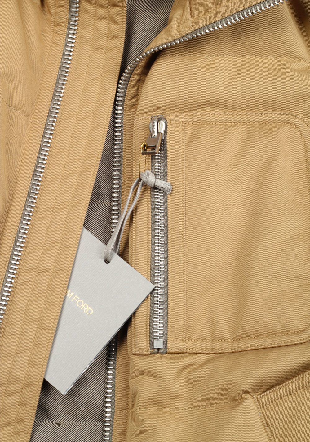 TOM FORD Beige Quilted Shell Down Gilet Vest Size 48 / 38R U.S. Outerwear – image 2