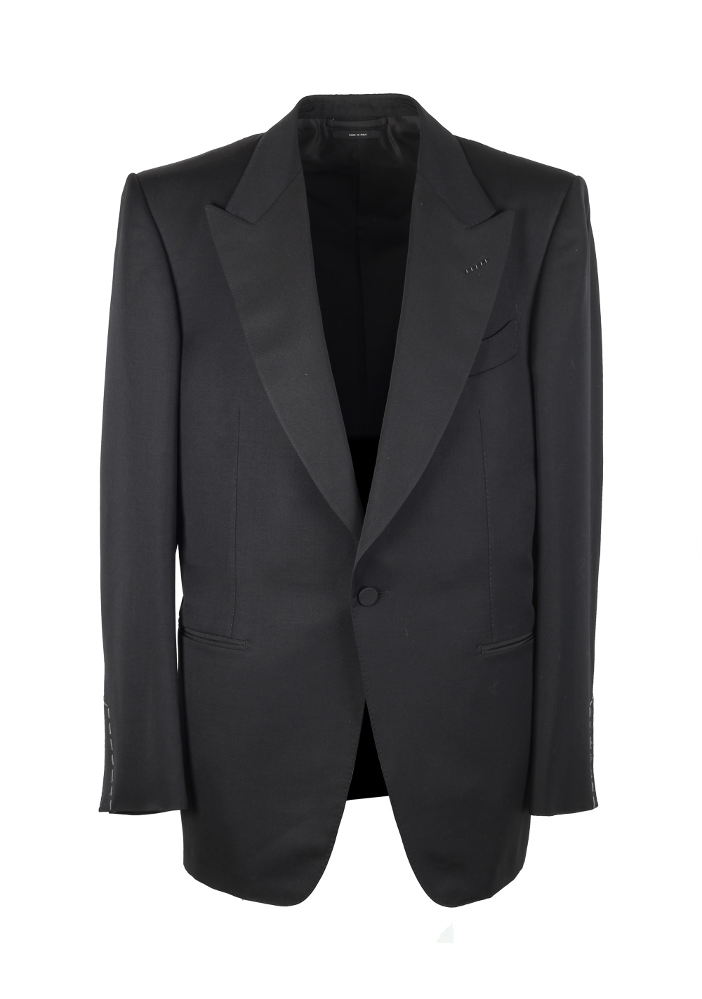 TOM FORD Windsor Black Sport Coat Tuxedo Dinner Jacket Size 52 / 42R U.S. Fit A | Costume Limité