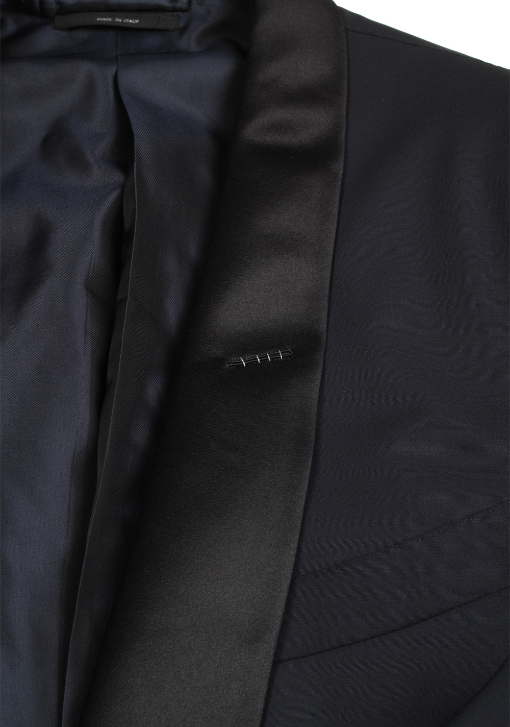 TOM FORD O’Connor Shawl Collar Midnight Blue Sport Coat Tuxedo Dinner Jacket Size 54 / 44R U.S. Fit Y | Costume Limité