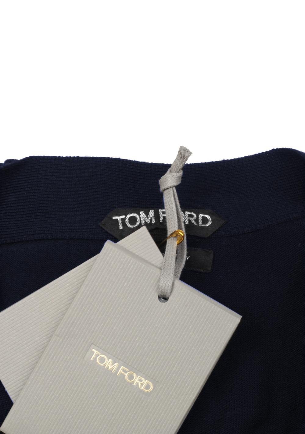 TOM FORD Blue Button Cardigan Size 44 / 34R U.S. In Wool | Costume Limité