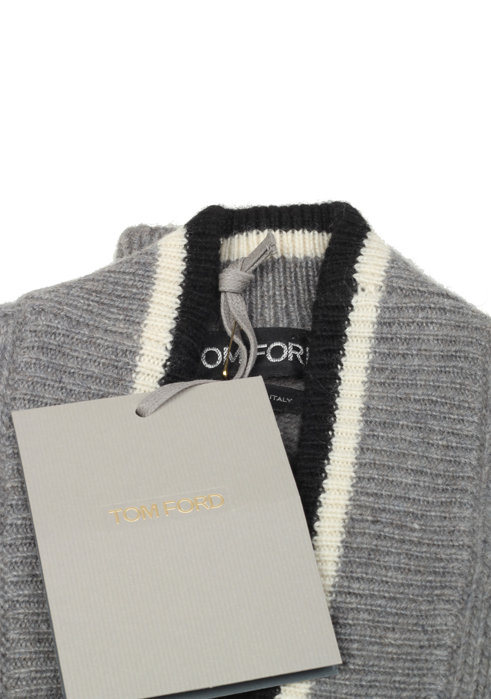 TOM FORD Gray Button Cardigan Size 48 / 38R U.S. In Cashmere – image 3