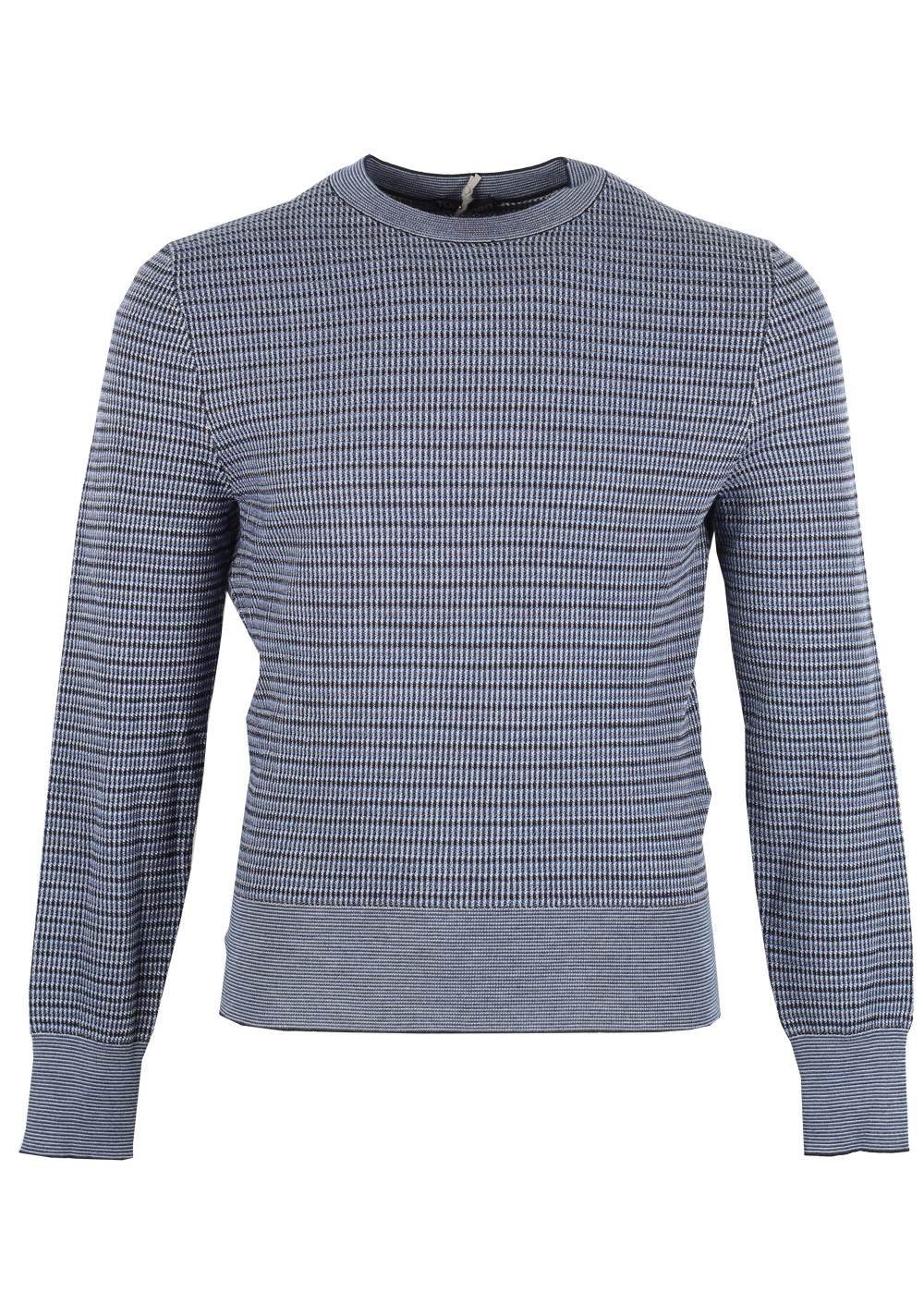 TOM FORD Blue Crew Neck Sweater Size 48 / 38R U.S. In Wool Silk | Costume Limité