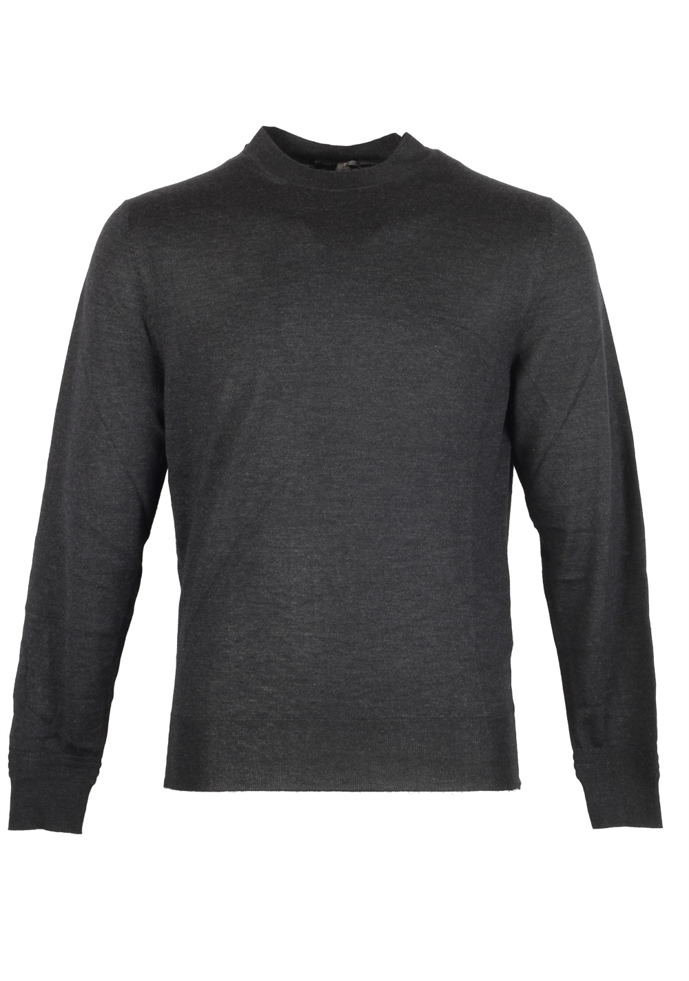 TOM FORD Gray Crew Neck Sweater Size 48 / 38R U.S. In Wool Silk | Costume Limité