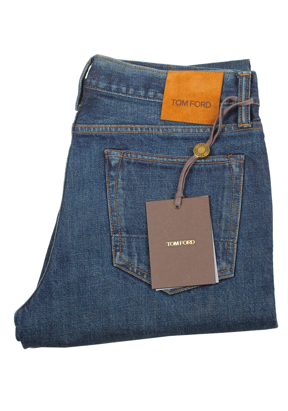 TOM FORD Blue Slim Fit Jeans TFD001 Size 56 / 40 U.S. | Costume Limité