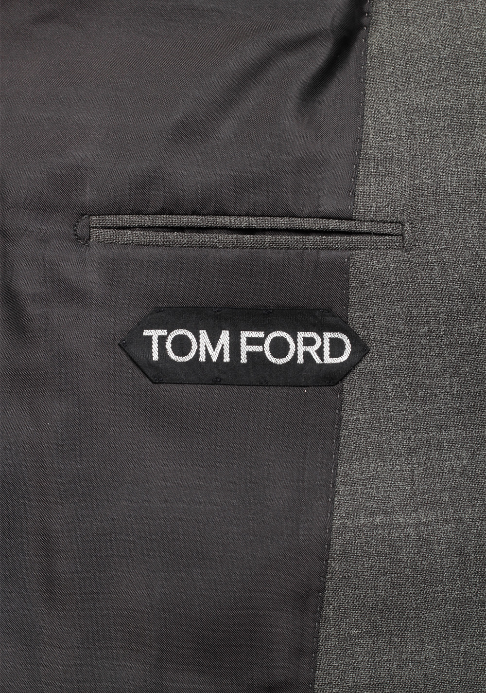 TOM FORD Shelton Solid Gray Suit Size 54 / 44R U.S. In Wool Silk | Costume Limité