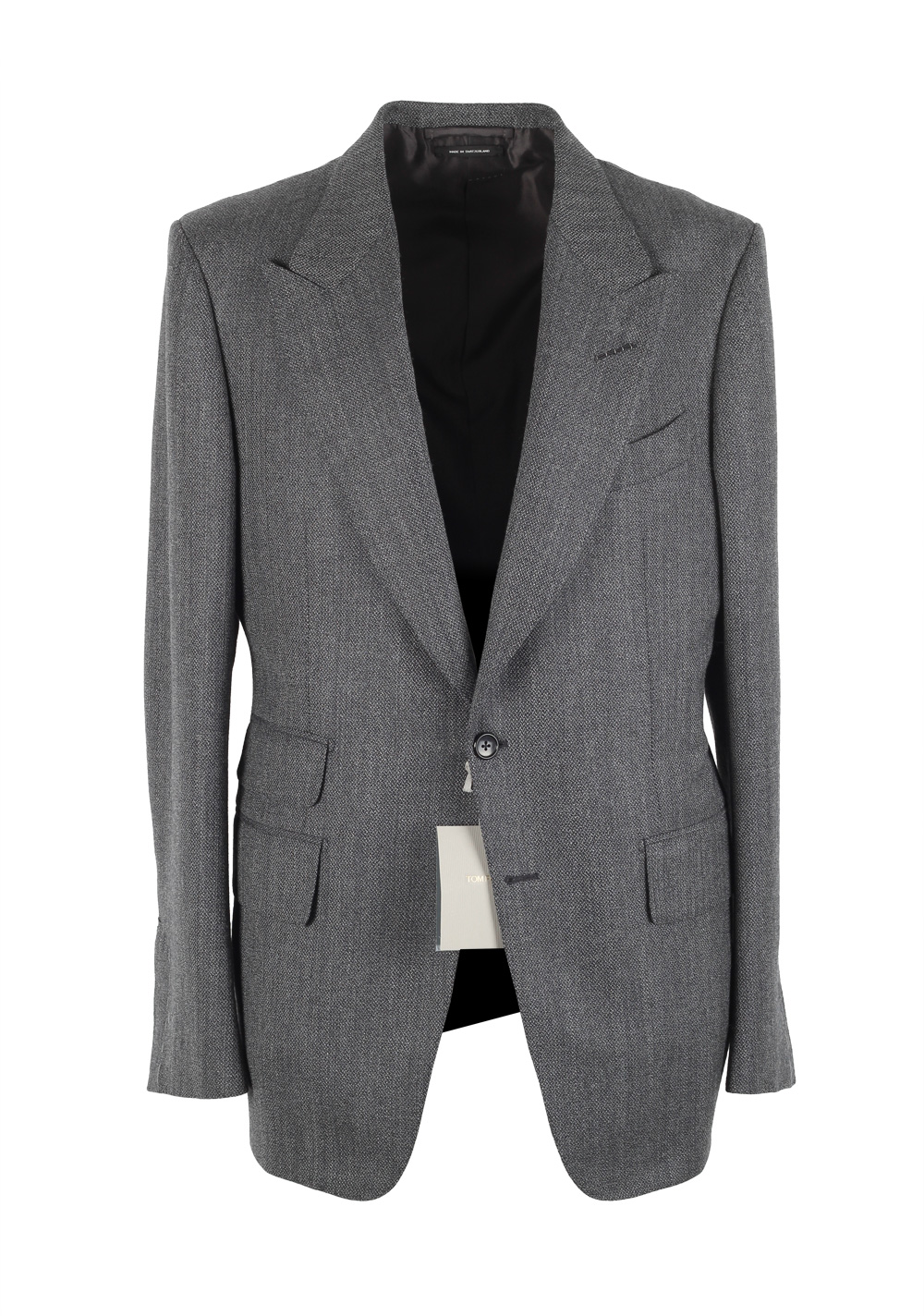 TOM FORD Shelton Gray Suit Size 50 / 40R U.S. In Wool Silk | Costume Limité