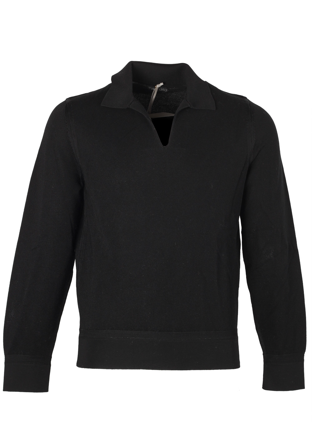 TOM FORD Black Long Sleeve Polo Sweater Size 48 / 38R U.S. | Costume Limité