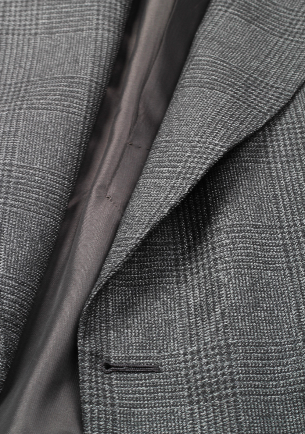 TOM FORD Shelton Checked Double Breasted Gray Suit Size 48 / 38R U.S. In Mohair Wool | Costume Limité