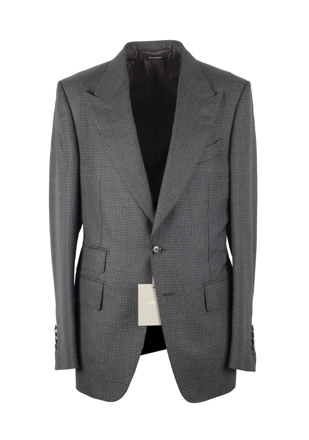 TOM FORD Shelton Gray Suit Size 48 / 38R U.S. In Mohair Wool | Costume Limité