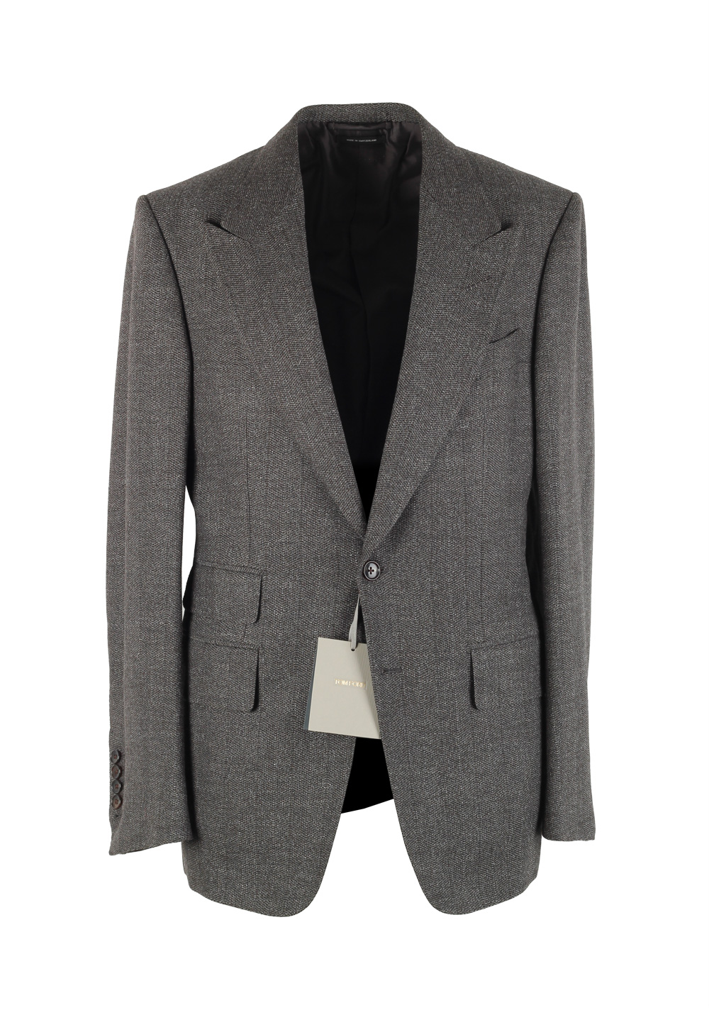 TOM FORD Shelton Gray Sport Coat Size 48 / 38R U.S. In Wool Alpaca Cashmere | Costume Limité