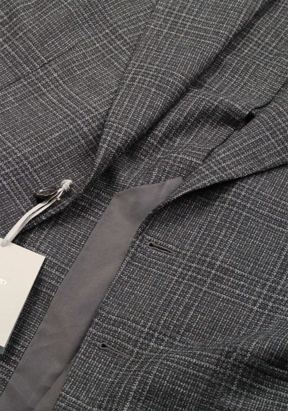 TOM FORD Shelton Checked Gray Sport Coat Size 48 / 38R U.S. In Wool Alpaca Cashmere | Costume Limité