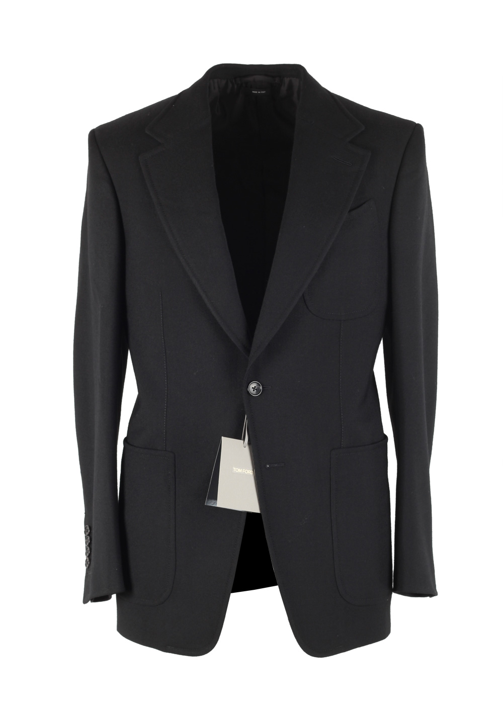 TOM FORD Shelton Black Sport Coat Size 48 / 38R U.S. In Wool | Costume Limité