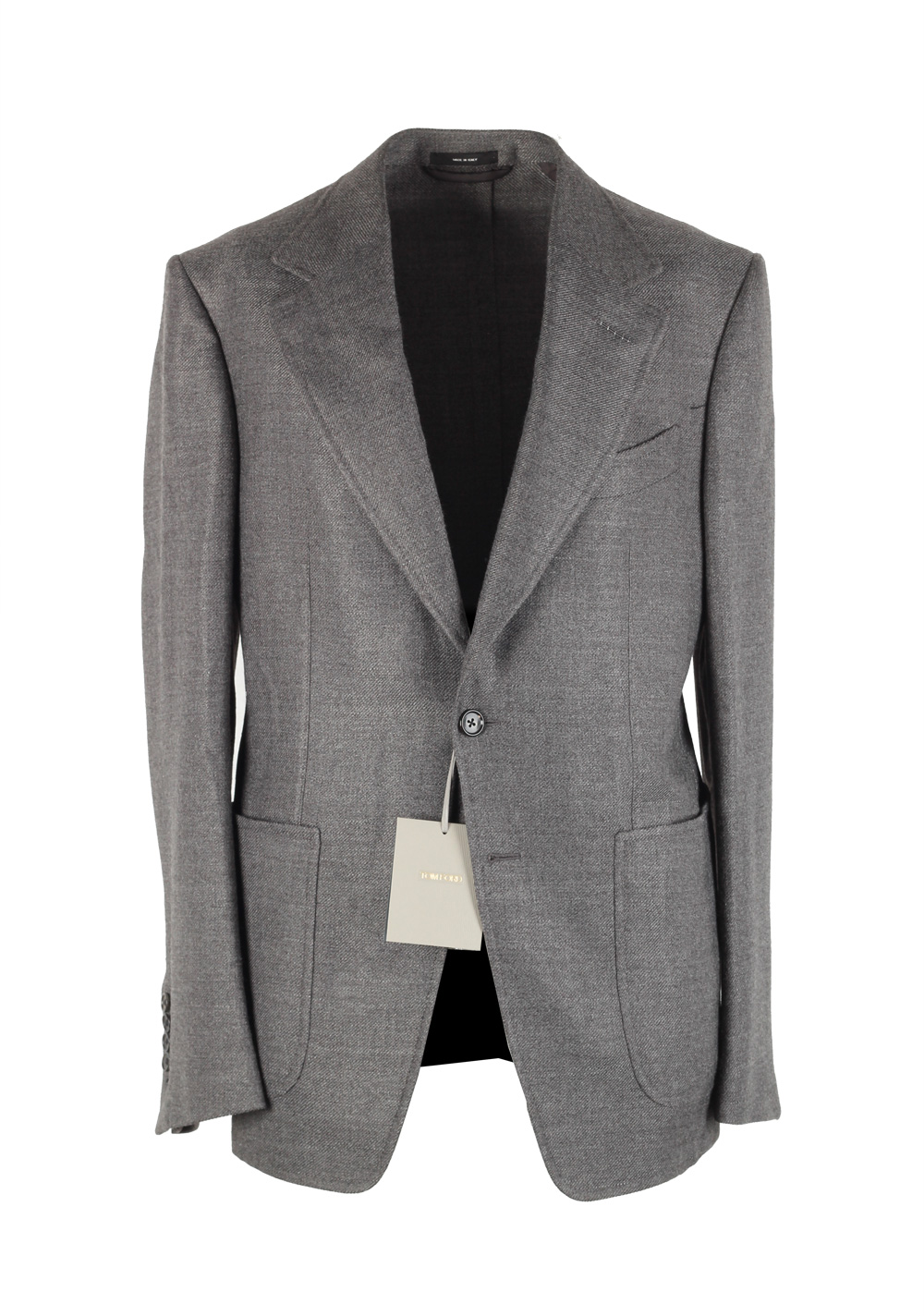 TOM FORD Shelton Gray Sport Coat Size 48 / 38R U.S. In Wool Blend | Costume Limité
