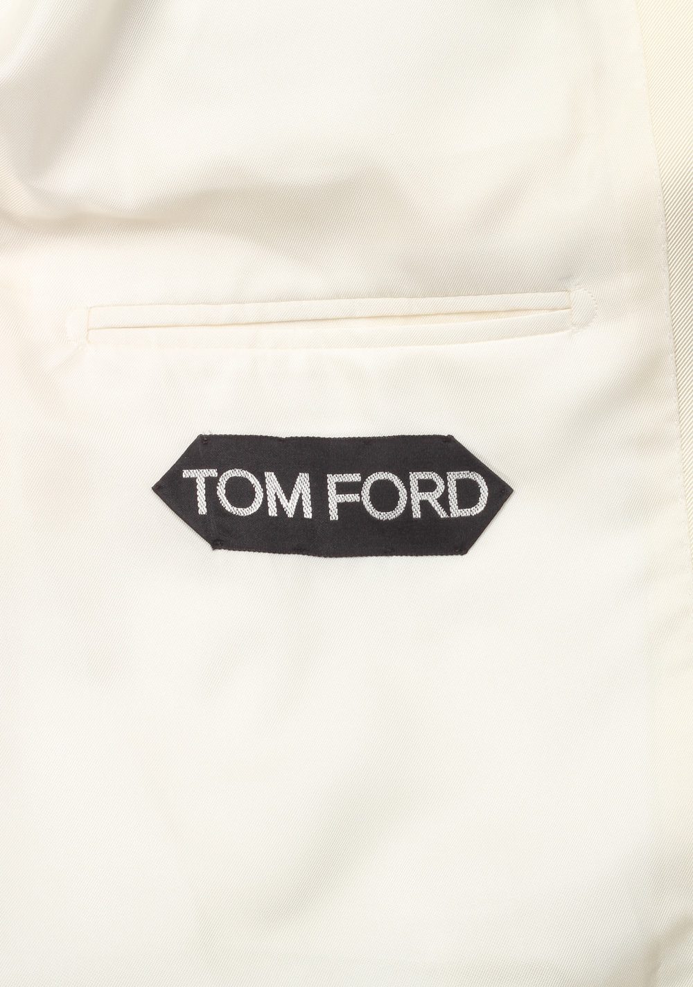 TOM FORD O’Connor Shawl Collar Ivory Sport Coat Tuxedo Dinner Jacket Size 50C / 40S U.S. Fit Y | Costume Limité