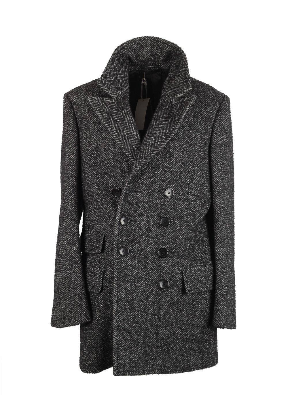 TOM FORD Gray Pea Coat Size 48 / 38R U.S. Outerwear | Costume Limité