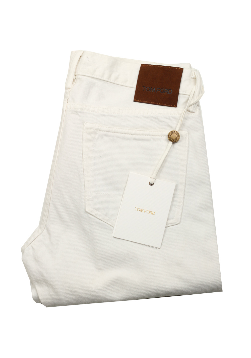 TOM FORD Slim Off White Jeans TFD001 Size 48 / 32 U.S. | Costume Limité