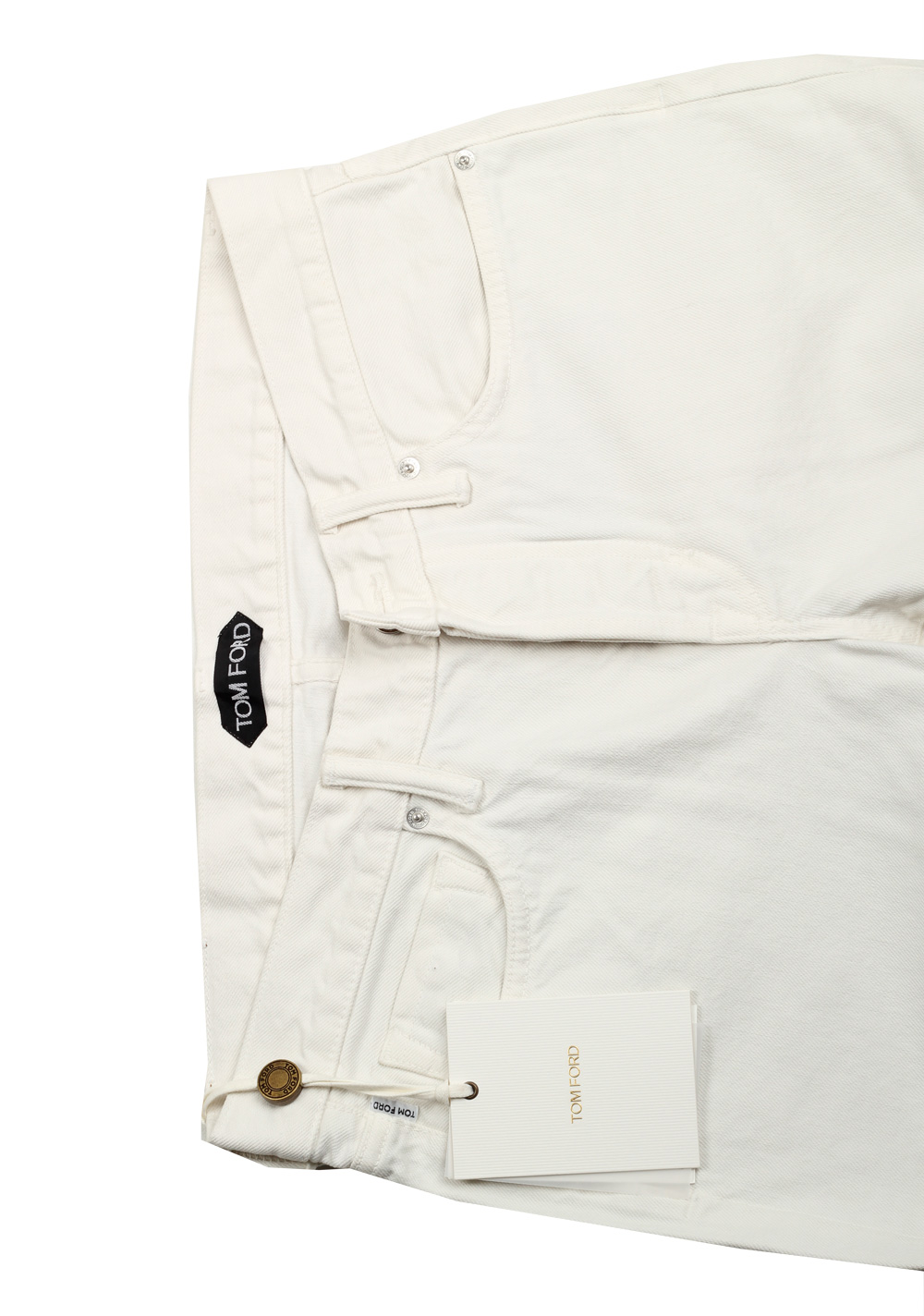 TOM FORD Slim Off White Jeans TFD001 Size 50 / 34 U.S. | Costume Limité
