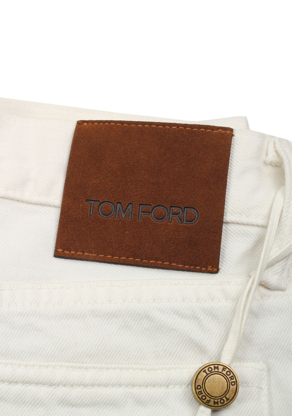 TOM FORD Slim Off White Jeans TFD001 Size 54 / 38 U.S. | Costume Limité