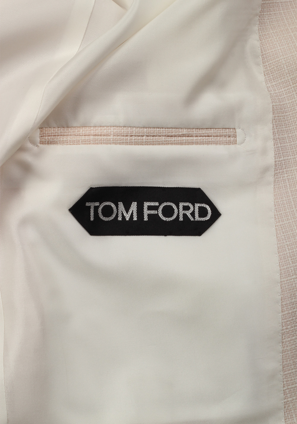 TOM FORD Shelton Off White Sport Coat Size 50 / 40R U.S. Wool Linen Mohair | Costume Limité