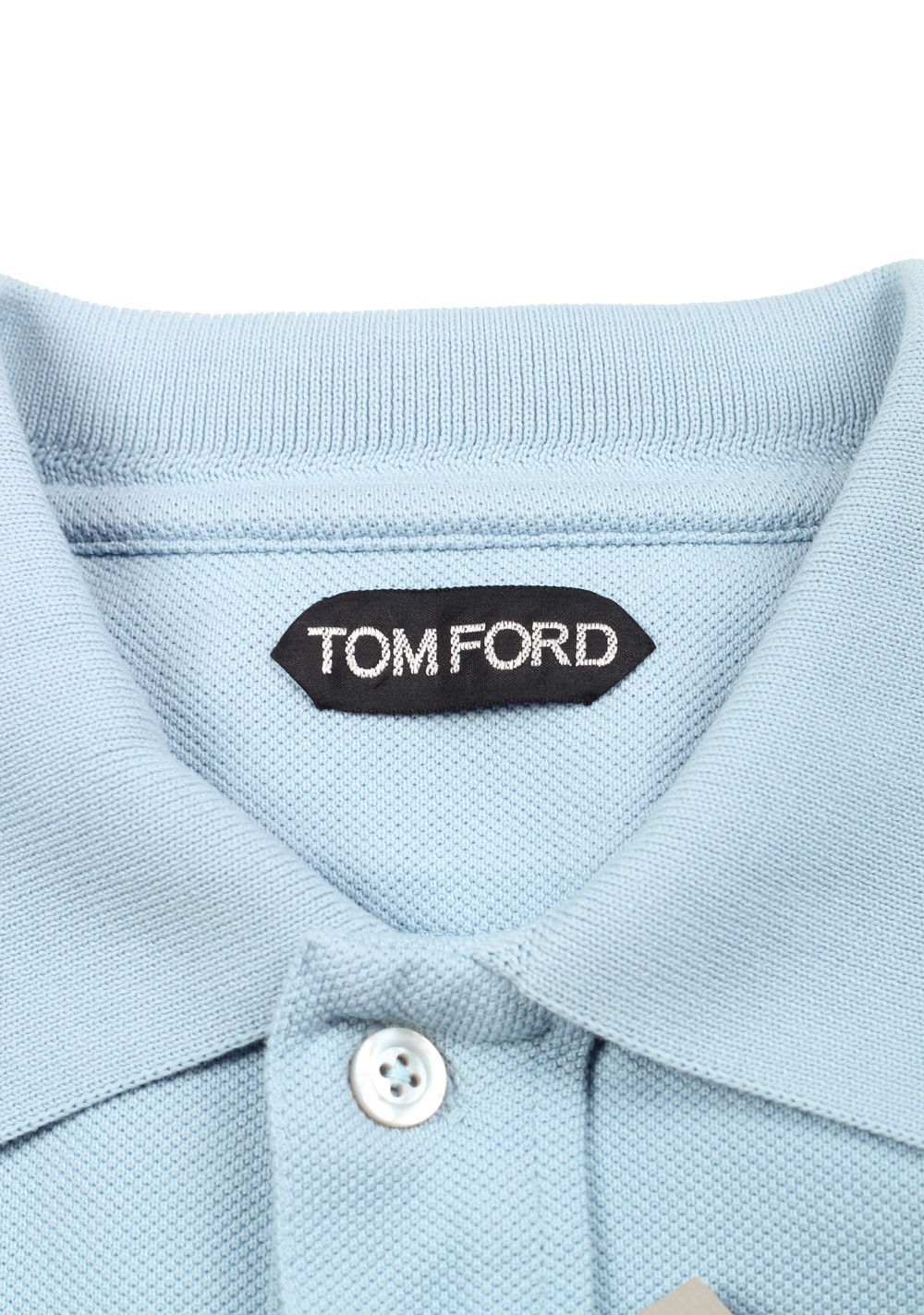 TOM FORD Blue Short Sleeve Polo Shirt Size 52 / 42R U.S. | Costume Limité
