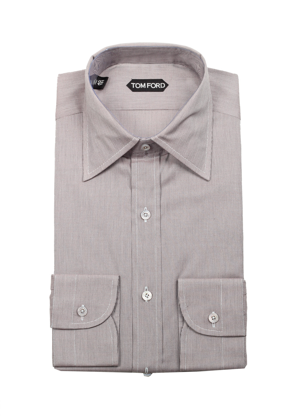 TOM FORD Gray Dress Shirt Size 40 / 15,75 U.S. | Costume Limité