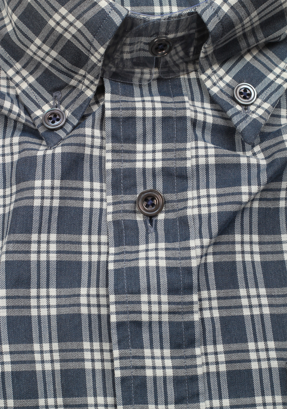 TOM FORD Checked White Blue Button Down Dress Shirt Size 40 / 15,75 U.S. | Costume Limité