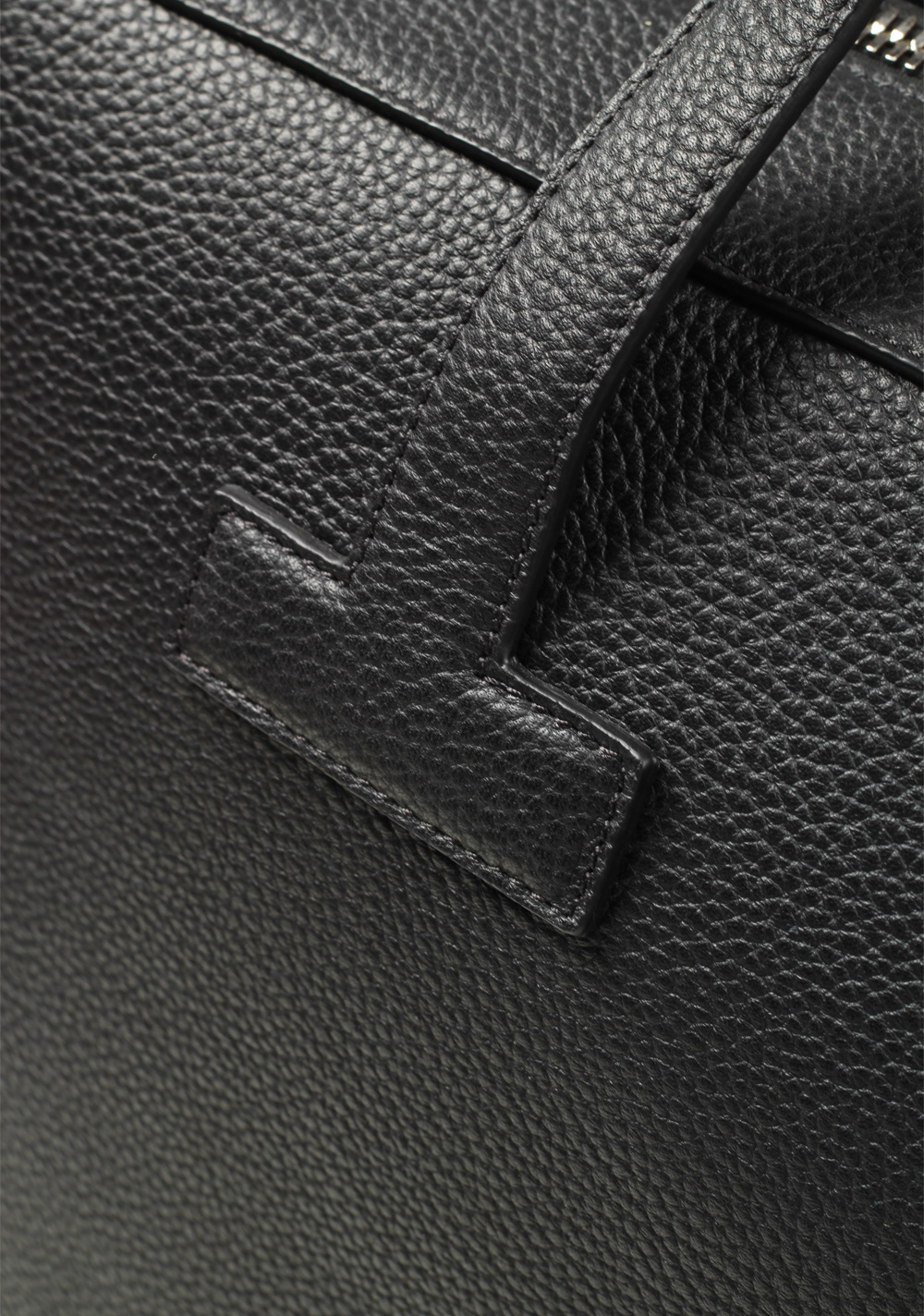 TOM FORD T Line Grained Leather Black Zip Briefcase Bag | Costume Limité
