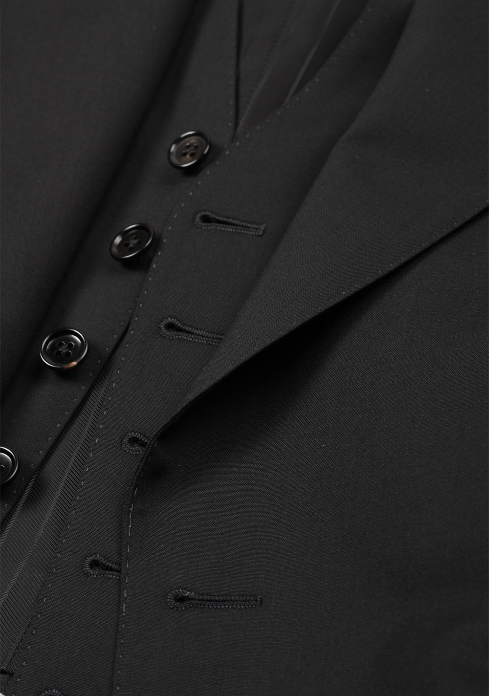 TOM FORD Windsor Black 3 Piece Suit Size 50 / 40R U.S. Wool Fit A | Costume Limité