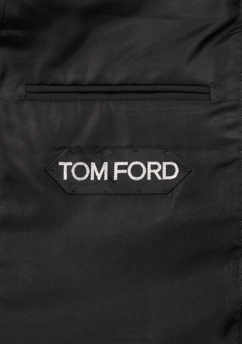 TOM FORD Windsor Solid Black Suit Size 46 / 36R U.S. Wool Fit A | Costume Limité