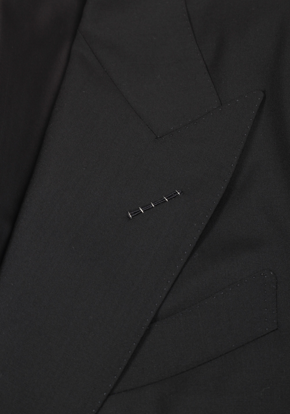TOM FORD Windsor Solid Black Suit Size 50 / 40R U.S. Wool Fit A | Costume Limité