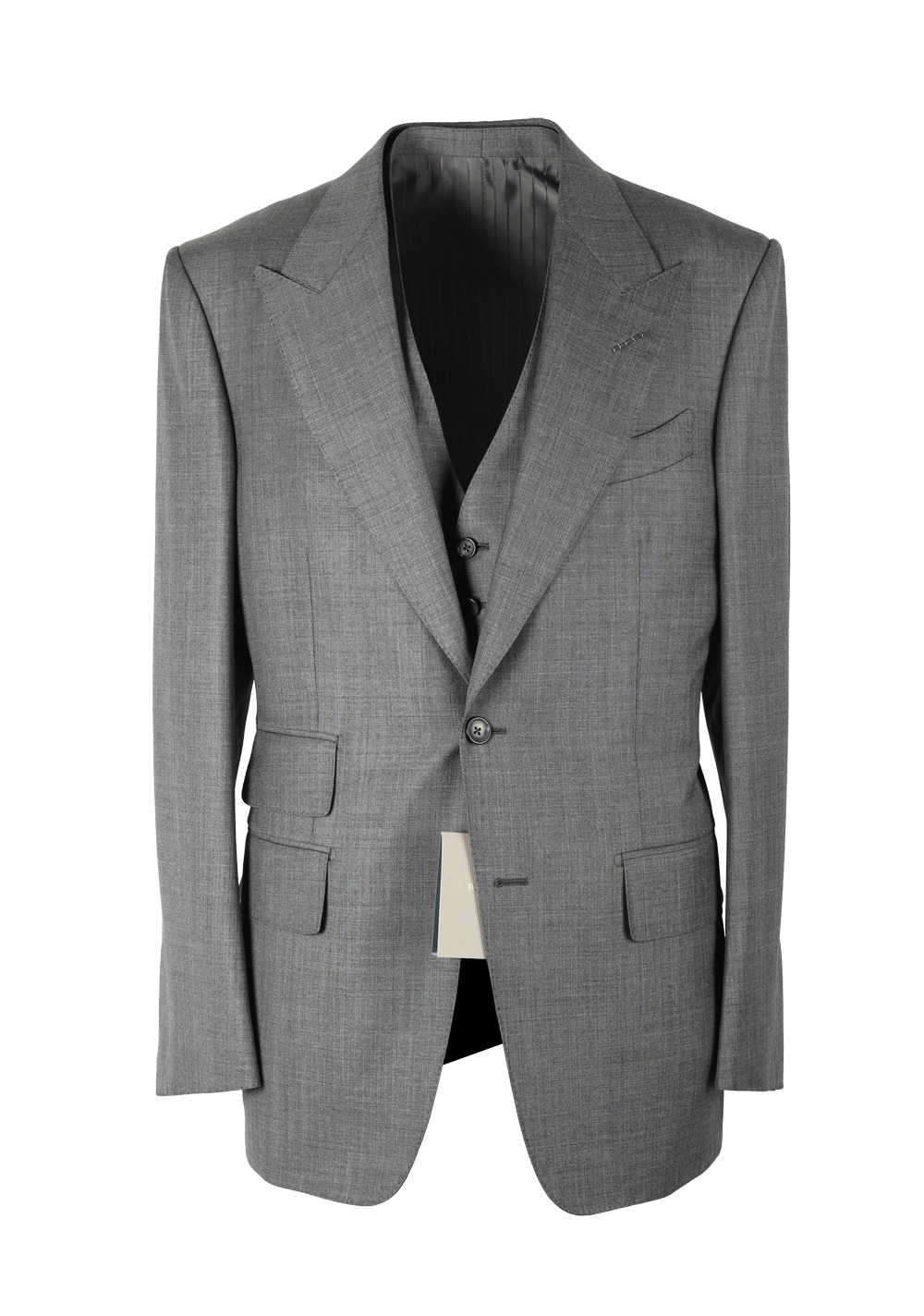 Graf verjaardag schandaal TOM FORD Windsor Gray 3 Piece Suit Size 48 / 38R U.S. Wool Fit A | Costume Graf verjaardag schandaal TOM FORD Windsor Gray 3 Piece Suit Size 48 / 38R U.S. Wool Fit A | Costume
