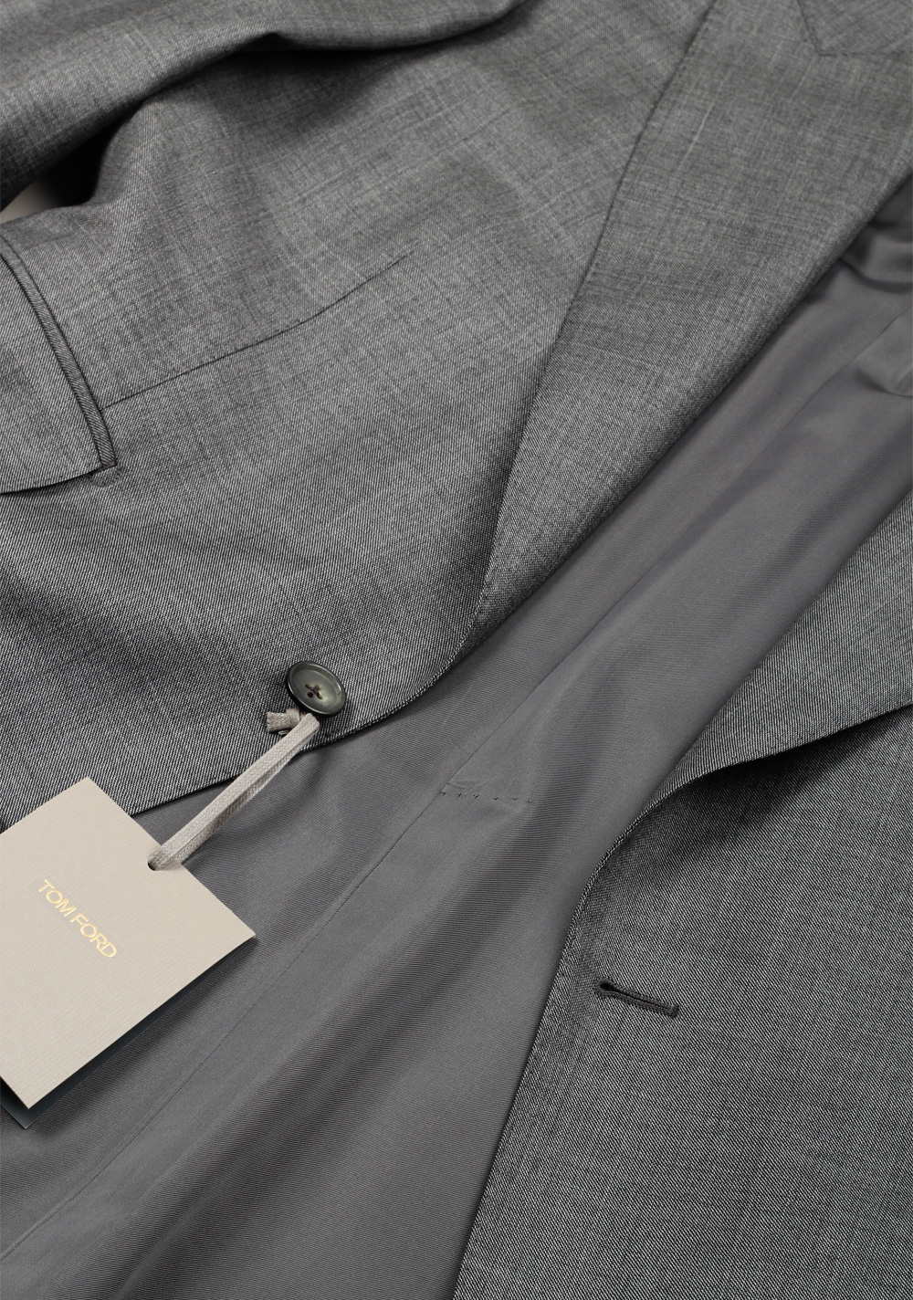 TOM FORD Windsor Solid Gray Suit Size 46 / 36R U.S. Wool Fit A | Costume Limité