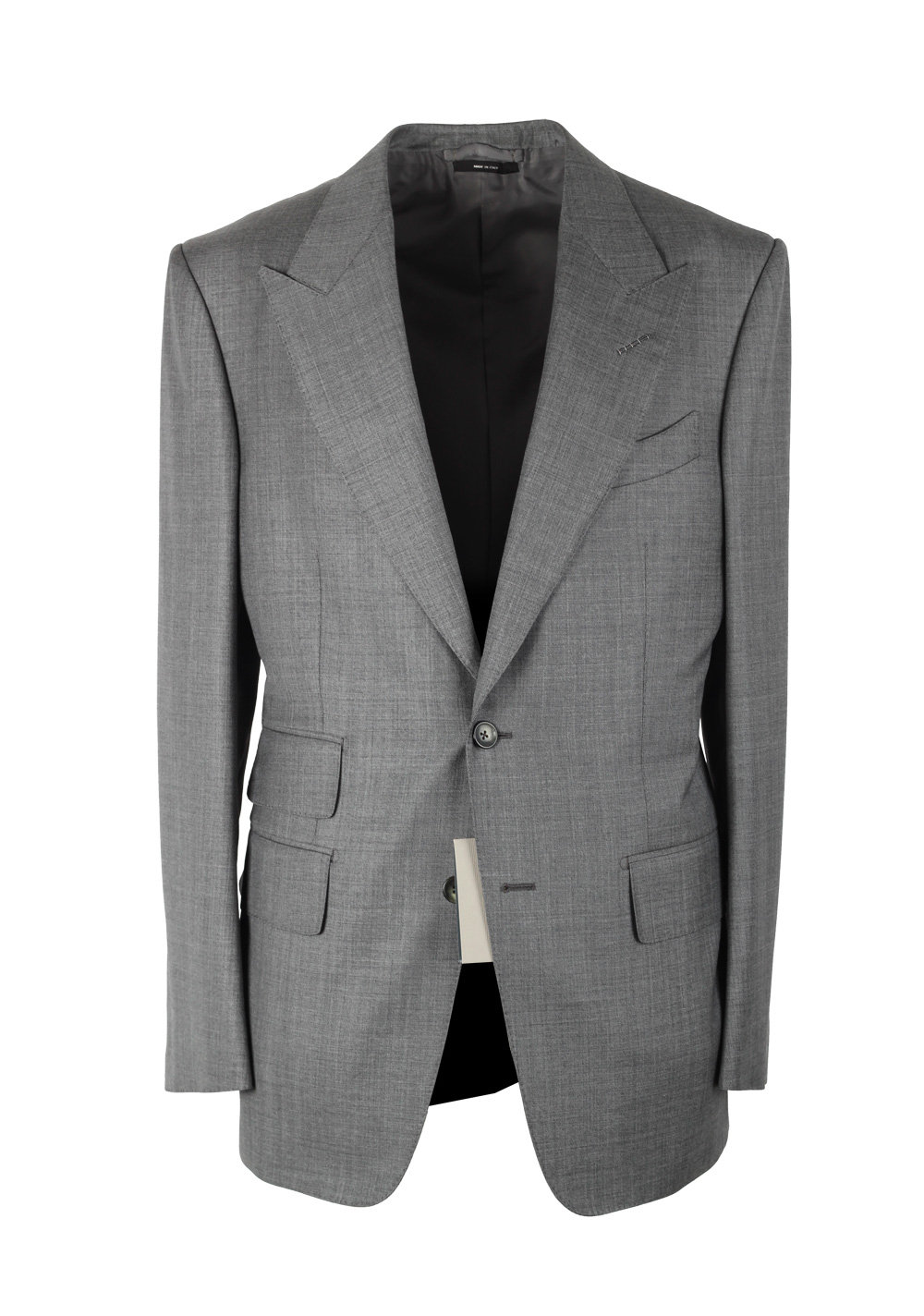 TOM FORD Windsor Solid Gray Suit Size 52 / 42R U.S. Wool Fit A | Costume Limité