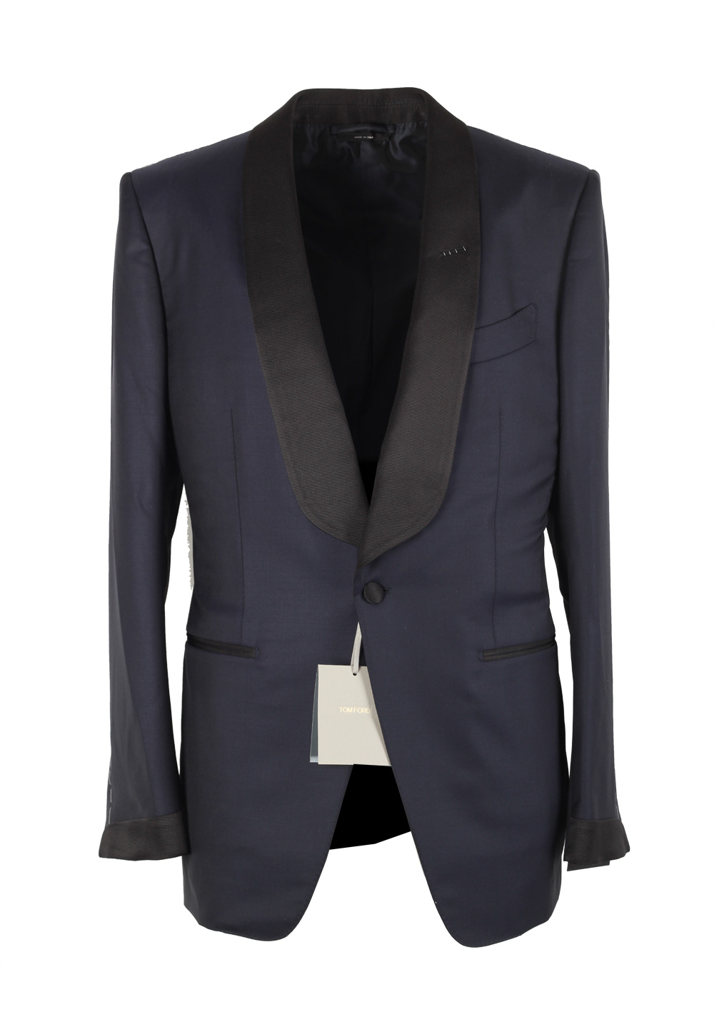 TOM FORD O’Connor Midnight Blue Tuxedo Suit Size 48 / 38R U.S. Shawl Collar Fit Y | Costume Limité