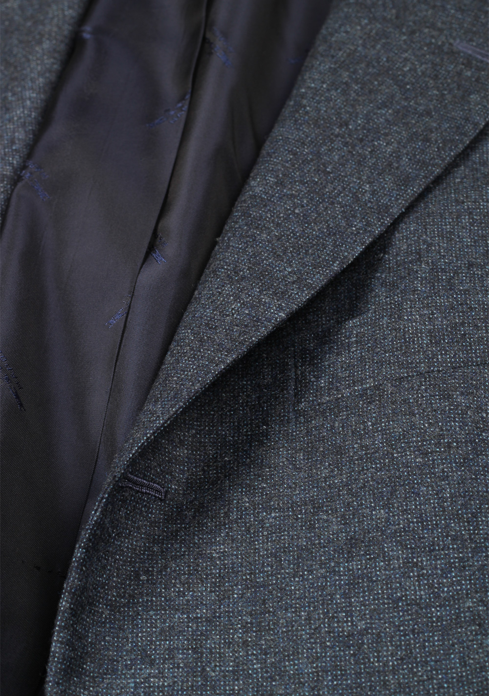 Kiton Blue Sport Coat Size 52 / 42R U.S. In Cashmere Silk | Costume Limité